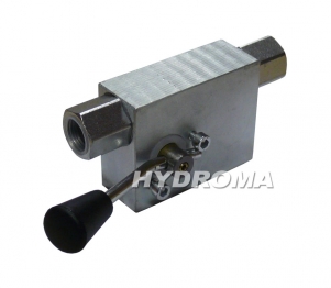 DOUBLE PILOT OPERATED CHECK VALVE WITH MANUAL SHUT-OFF