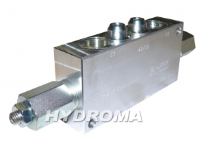 DUAL PILOT ASSISTED OVERCENTRE VALVE